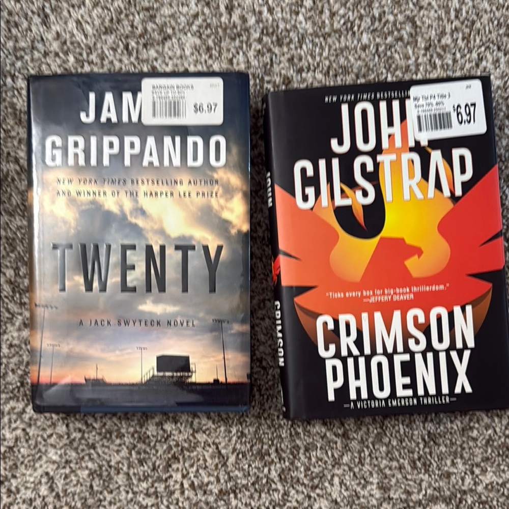 Set of Two Thrilling Hardcover Books